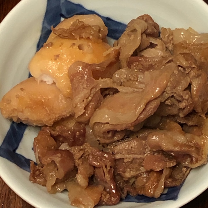 里芋と豚バラ薄切りの煮物
